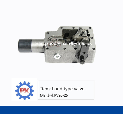 Gegote ijzeren reserveonderdelen Handmatig besturingsklep voor PV20 PV25 Hydraulische pomp