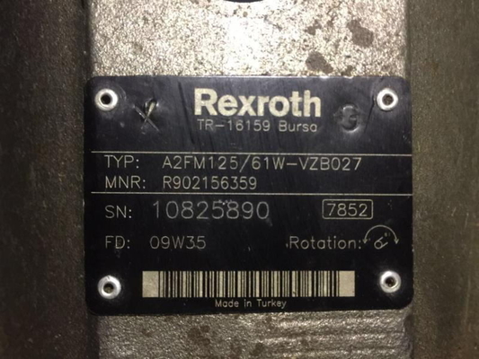 Ontwerp A2FM107 Hydraulische zuigermotor voor graafmachine Hydromootor Pomp 61W-VZB020