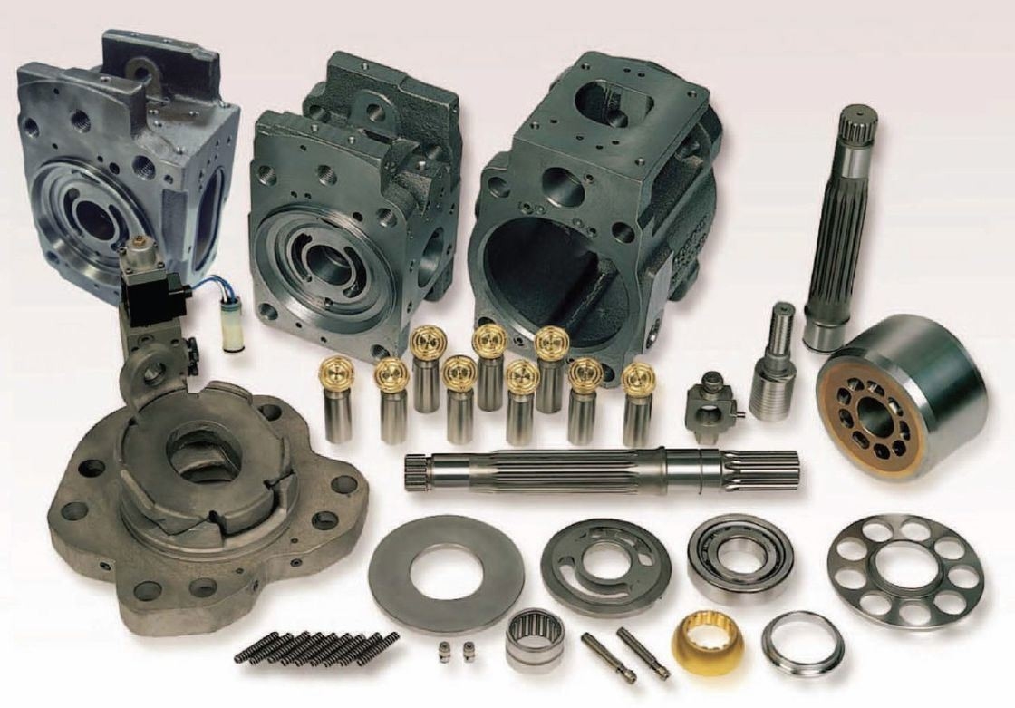 Onderdelen voor boormachines met roltrommelen, hydraulische zuigerpompen, onderdelen voor hefmachines