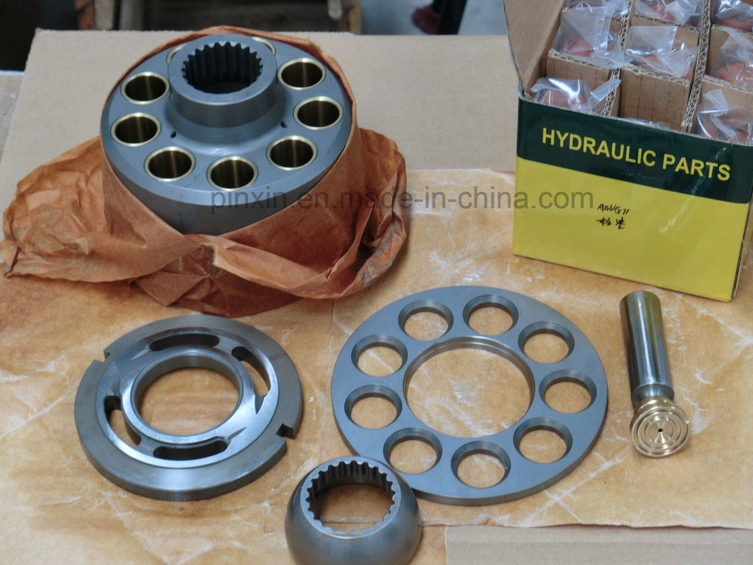 Deeltjes van de graafmachine, hydraulische onderdelen, klepplaat, pomp, onderdelen, cilinderblok, kogelgeleider, beveiligingsplaat